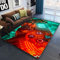 Gamer Controller Groß Teppich Graffiti Spielkonsolen Wohnzimmer Teppich Fußmatte Stiefmatte Badezimmer Matte Haustiermatte Schlafzimmer Bettvorleger Junge Mädchen Geschenk (Orange,160x200 cm)