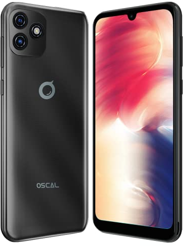 OSCAL C20 Pro Android 11 4G Telephone Portable Débloqué, Smartphone Double SIM, Écran HD+ 6,08’’, Conception Monocoque, 2Go+32Go,Caméra 2MP+8MP,Batterie 3380mAh GPS Déverrouillage du Visage Noir