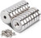 MIN CI 16 pezzi Calamite Potenti Magnete Circolare con Foro Svasato,Calamita Neodimio 20x7mm Piccole Magneti Forati Vite Rondelle Base per Frigorifero Rotonde
