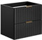 PIASKI Mueble de Lavabo 60 cm ADEL Black, Mueble de Lavabo con encimera o Lavabo Empotrado, Mueble de Lavabo Negro,Muebles de baño (Solo Mueble)