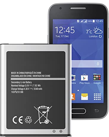 Batteria da 2000 mAh per Samsung EB-BG357BBE, batteria di ricambio ad alta capacità, ricarica rapida 2.0 per Samsung Galaxy J5 2016 / Ace 4
