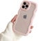 Ownest Compatible with iPhone 15 Pro Case,Transparent Cute Curly Simple Wave Case Aesthetic Design Bumper for Girls Women Soft TPU Protective Phone Case for iPhone 15 Pro -Pink