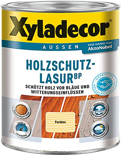 Herbol Holzschutz-Lasur BP Bläueschutz Dünnschichtlasur Farblos (4 x 1 L) 4 L Flugrost