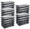 VIDETOL 25 cajas de preparación de comida, 26 x 19 x 5 cm, bandeja de plástico PET con tapa, reutilizables, para sushi, sándwiches, frutas y platos