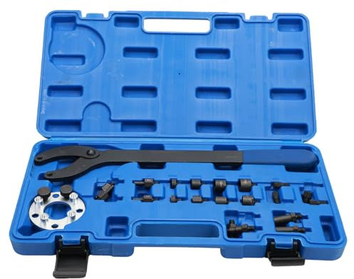 Attisfiera Riemenscheibenhalter Gegenhalteschlüssel Kurbelwellen für VAG T10172A T10554 Nockenwellenradhalter Werkzeugsatz,Nockenwellenriemenscheiben-Haltewerkzeugsatz