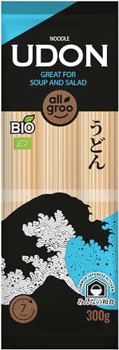 Allgroo Fideos de trigo orgánicos, udon - 1 x 300 g
