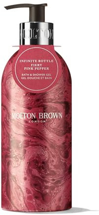 Molton Brown Fiery Pink Pepper Bath & Shower Gel Limited Edition Infinite Bottle 400 ml
