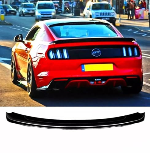 For Auto Perfectionists UK Rear Boot Spoiler Compatible With Ford Mustang GT Style 2015+ ABS Gloss Black