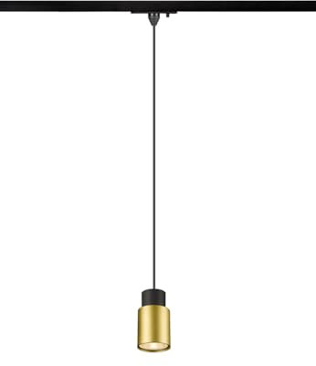 SLV PURI 2.0 Tube, 1~ Pendelleuchte, GU10, Pendellänge 200 cm, 1x max. 6 W, schwarz/gold