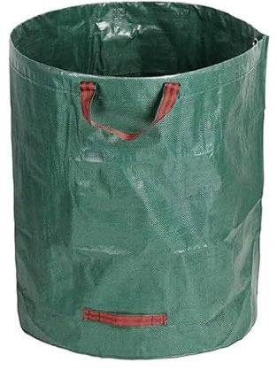 Sac poubelle de jardin robuste - Sac de jardin réutilisable avec poignée, parfait pour ramasser les ordures de jardin, les déchets de plantes, l'herbe et les feuilles (vert, 120 l)