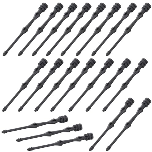 ThtRht 20 Pack Computer Case Fans Screws Elastic Rubber Anti-Viberation Noise Reduction CPU Fan Mounting Screws for 120mm PC Case Fans Desktop CPU Fan Case Cooler Fan ARGB PWM Fan Chassis Fan