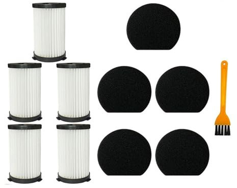 RRSQ Filtro Spugna Hepa Compatibile con MooSoo D600 D601 Iwoly V600 Aspirapolvere con Cavo Compatibile con Ariete RBT 2761 2759 Accessori(5 PCS)