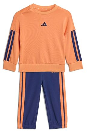 adidas Unisex Baby ESSENTIALS JOGGER, Dusky Orange/dark blue, 0-3 Months