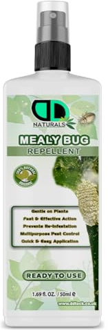 DD Teck Natural Mealybug Repellent – Safe, Humane, Fast-Acting Pest Control for Houseplants & Gardens – Eco-Friendly Multipurpose Protection Against Aphids, Spider Mites & Whiteflies (50ml Spray)