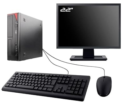 PC Fujitsu Esprimo E410 SFF Schermo 22 Intel I7-2600 RAM 16GB SSD 240GB WiFi W11 (ricondizionato)