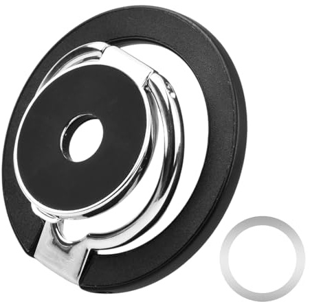Lunaanda Magnetic Phone Ring Holder, 360 Rotating Phone Grip, Removable, Wireless Charging Friendly, Smartphone Finger Holder, Mobile Phone Holder Stand for All Smartphones