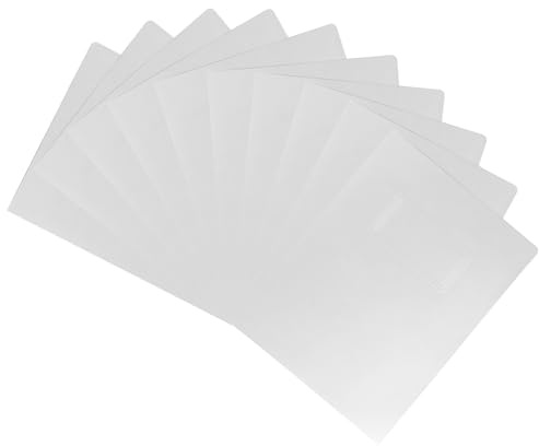 10 Stück A4 Pappe Präsentationsmappen mit 2 Tasche,Ordner mit Taschen a4 Kraftpapier Mappe Aktenordner,Sammelmappe Dokumentenmappe Pappe,Pappordner Papierkram Organizer für Schule Büro (Weiß)