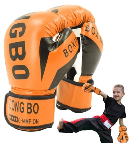 Sparring boxningshandskar – boxningshandskar för flickor, skyddsutrustning | träningsutrustning för ungdomar, kickboxningstillbehör för barn, kampsportshandskar för barn inkl