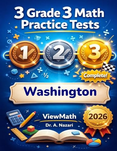 3 Washington SBA Grade 3 Math Practice Tests: Full-Length Test Prep with Detailed Answer Explanations