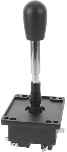 Kichvoe Arcade Machine Joystick Replacement Black Oval Ball Handle | Metal and Plastic Build, 4-way Control, Retro Vintage Styling, Home Setups and Gaming Centers