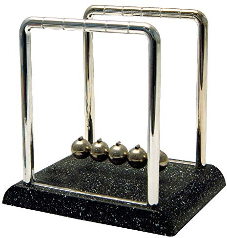 Newton's Cradle w/Marble Look Base
