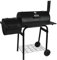 BBQ Grill Smoker Grillwagen Holzkohlegrill Barbecue Räucherofen Gartengrill 5165
