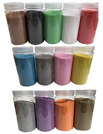 Rhinestone Paradise Dekosand 600g Quarzsand Deko Sand Streusand Streudeko Sand Streusand schwarz weiß grün blau rot grau gelb Gold Silber Tischdeko Dekorationssand (Gold)