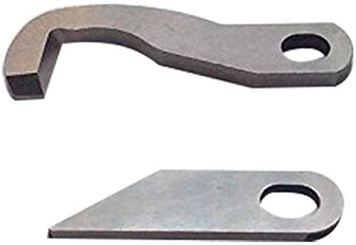 Yicbor Upper couteau Xb0563001 inférieur couteau Xb1459001 pour Brother machine Surjeteuse machine (Xb0563001 + Xb1459001)
