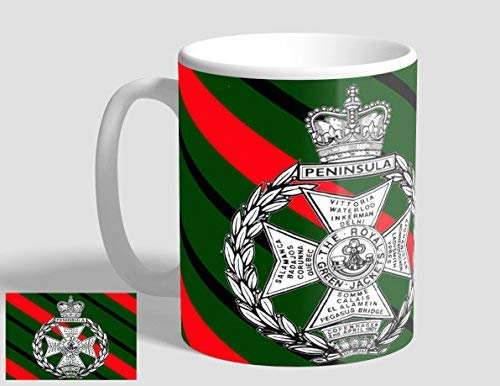 ShopQuality4U Royal Green Jackets Regimental RGJ Swift & Bold 11 oz - 285ml Ceramic Coffee Mug Coffee Cup - Glossy Finish - Dishwasher Safe
