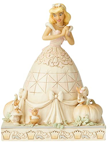 Enesco, Figura Decorativa Cenicienta soñadora en Blanco de Disney