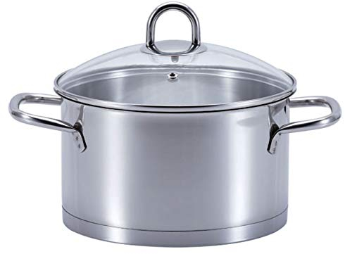 SSW Kitchen Q Profi Star Kochtopf mit Deckel, Edelstahl, Ø 20 cm, 3,6 l