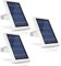 Wasserstein Solar Panel Compatible with Spotlight Cam Battery & Stick Up Cam Battery - Incompatible with Spotlight Cam Plus, Spotlight Cam Pro (3 Pack, White)