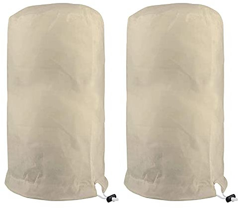 2 Stück Winterschutz für Pflanzen Frostschutz 140×200cm Beige, Frostschutz für Pflanzen Schutzhaube, Pflanzenschutz Winter, Frostschutz Pflanzen Winter, Gartenvlies Olivenbaum Jutesack Reißverschluss