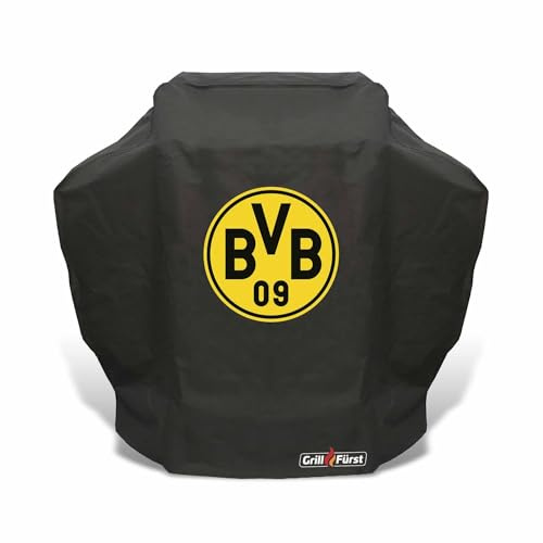 Grillfürst Grill Abdeckhaube BVB Borussia Dortmund - robuste Grill-Abdeckung 127x54x113 cm, wetterfest und wasserdicht, Abdeckung Gasgrill, Abdeckplane für Grillfürst Gasgrill Modell G310