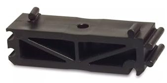 tecuro Distanzstück für Rohrschelle 32 mm - schwarzes PP Distanzstück -temperaturbeständig bis 75°C, kombinierbar, RSPP - D32