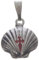 Holyart Pendentif médaille Argent 925 Coquille Saint-Jacques-de-Compostelle