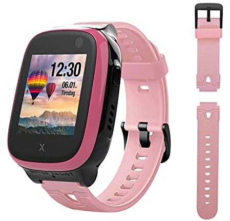 Kuaguozhe [1-Stück] Kinder Armbänder kompatibel mit Xplora X5/ XGO2/XGO3 Armband, Xplora Kids Smartwatch Ersatz Silikon Uhrenarmband für X5 Play/XGO 2/XGO 3, Mädchen Jungen Student Geschenk,Rosa