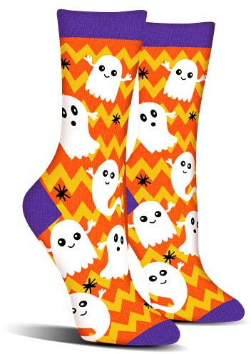 AGRIMONY Calze Halloween Caramelle Zucca Scheletro Divertenti - Regalini Halloween Originali Idee Regalo per Donna Ragazza