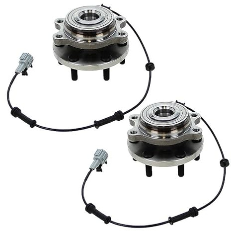 ATEC Germany 2x moyeu de roue avant jeu de roulements de roue avec capteur | Compatible avec: NISSAN NAVARA NP300, NAVARA NP300 Pritsche/Fahrgestell, PATHFINDER III