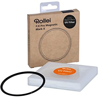 Rollei F:X Pro Magnetischer UV Filter MK II 77mm, super kratzfester magnetischer Glas-Filter mit 99,5% Reflexionsfreiheit und ohne optischen Verzerrungen