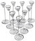 Beufee 10 soportes para plantas de aire, soporte Tillandsia, contenedor para plantas de aire, estantes de exhibición de plantas de acero inoxidable negro para plantas de aire pequeñas