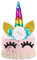 Einhorn Kuchen Topper,Regenbogen Einhorn Kuchen Topper mit Wimpern und Stand Einhorn Kuchen Dekorationen Unicorn Cake Topper für Junge Mädchen Kinder Baby Dusche Geburtstag Hochzeit Party Dekoration