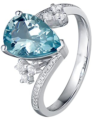 wojonifuiliy01 Rings Verstellbare Ringe mit Öffnung Engagement Zirkonia Frauen Eheringe Schmuck Ringe für Frauen Trauringe Damenring Vorsteckring Hochzeitsringe (Silver, One Size)