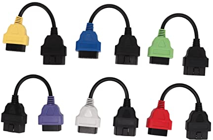 OBD2 Diagnosekabel, 6 Stück für Multi-ECU-Scan-Adapterkabel, OBD2-Diagnose-ECU-Scan-Tool-Kabel, Ersatz für