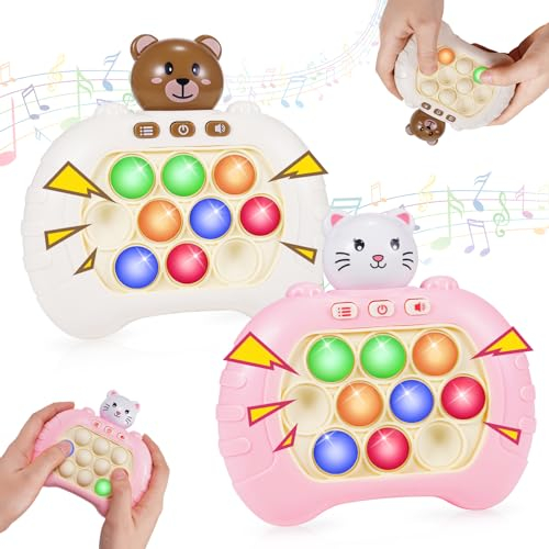 Adeokay Plopper Spielzeug, Geschenk Mädchen 5 6 7 8 9 10 11 12 Jahre Quick Push Spiel Fidget Toys Anti Stress Spielzeug ab 5-12 Jahre Mädchen Lernspiele ab 5-12 Jahre Geburtstagsgeschenk für Mädchen