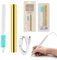Set di penne riscaldate a caldo e rotolo di lamina a caldo per la creazione di biglietti, scrapbooking, disegno penna con cavo USB DC5 V per scrivere, disegnare, tracciare e stencil il tuo modo di