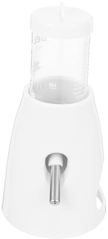 minkissy Bouteille d'eau pour Hamster et Chinchilla Abreuvoir Distributeur d'eau Pied Accessoire Cage pour Petits Animaux Alimentation en Eau Automatique pour Hamster Lapin Cochon d'Inde Transparent