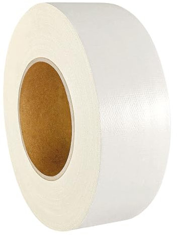 KS24 Products Gaffer Tape | Premium Gewebeklebeband | große Auswahl an Farben & Breiten | stark klebend & wiederablösbar/weiß, 30 mm x 50 m