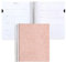 Erin Condren Eco-Planer, spiralförmig, fokussiert, undatiert, 17,8 x 22,9 cm, Blush Half Moon Tyvek Cover, Wochenlayout, Platinspule