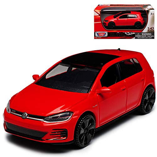 Motormax Volkwagen Golf 7 VII GTI 5 Türer Rot Ab 2012 1/43 Modell Auto